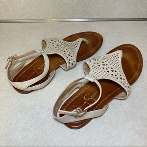Jessica Simpson Thong Sandals Lattice Style Sz 9